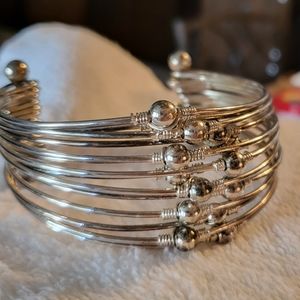 Silver cuff bracelet